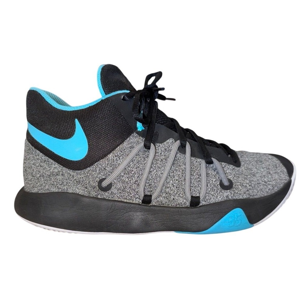 Nike KD Trey 5 V Mens‎ 9.5 Grey Black Blue Basketball Zoom Air Shoes